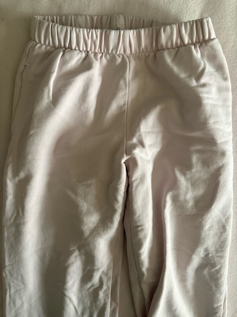 Brandy Melville Light Pink Elastic-Waist Sweatpants